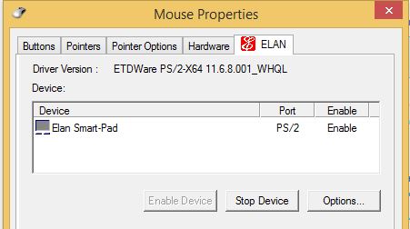 Elan touchpad driver for windows 10